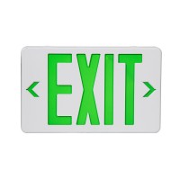 Cm Mzy Exit Sign With Emergency Lights Led Exit Sign Light With Battery Backup Green Letter Commercial Emergency Exit Sign Light