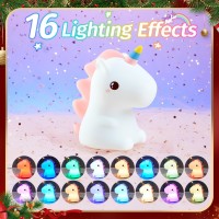 One Fire Unicorns Gifts For Girls Unicorn Night Light For Kids 16 Colors Remote Control Baby Night Light Rechargeable Unic