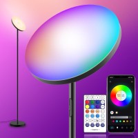 Yhw Living Room Floor Lamp Smart 2000Lm Bright Floor Led Lamps 16 Million Rgb Dimmable Color Temperature Standing Tall Lamp Wi