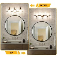 Ditoon Matte Black Bathroom Vanity Light Farmhouse Bathroom Light Fixtures Over Mirror 3 Light Vanity Lighting Fixtures Flowe