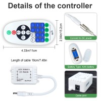 Remote Controller For Single Color Led Strip Lights Dc 1224V Dimming Control With Dynamic Effect Mode For Led Ribbon Adjust B