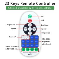 Remote Controller For Single Color Led Strip Lights Dc 1224V Dimming Control With Dynamic Effect Mode For Led Ribbon Adjust B