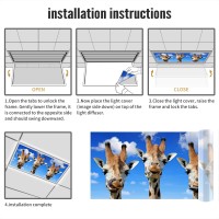 Fluorescent Light Cover For Classroom 2 Pcs Funny Giraffe Magnetic Fluorescent Light Covers Ceiling Light Covers Shade Panel