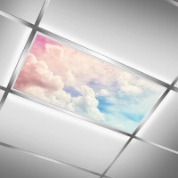 Fluorescent Light Cover For Classroom 2 Pcs Pink Cloud Magnetic Fluorescent Light Covers Ceiling Light Covers Shade Panel Cov