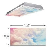 Fluorescent Light Cover For Classroom 2 Pcs Pink Cloud Magnetic Fluorescent Light Covers Ceiling Light Covers Shade Panel Cov