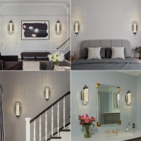 Bbllwj Modern Black Wall Sconce Indoor Wall Lamp Led 4000K Neutral White Wall Lights With Bubble Crystal Wall Mounted Light Living Room Bathroom Dimmable Sconce Wall Lighting