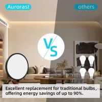 Aurorast 4Pack Led Flush Mount Ceiling Light 12Inch 24W 2400Lm 3000K4000K6000K Selectable Ceiling Light Fixtures For Bedroom