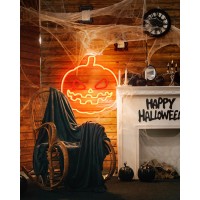 Lpmylmc 138In138In Pumpkin Neon Signs For Wall Decor Dimmable Led Neon Signs For Gaming Room Bedroom Family Birthday Bar Wed