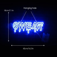 Sweat Neon Sign Word Neon Light Led Neon Sign For Wall D Cor Dimmable Led Neon Light For Bar Restaurant Music Concert Man Cave