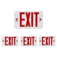 Cm Mzy Exit Sign With Emergency Lights Led Exit Sign Light With Battery Backup Red Letter Commercial Emergency Exit Sign Lights