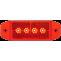 Led Mark Light W/Reflex;Red