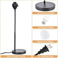 Led Desk Lamp For Home Office 3 Levels Dimmable Reading Light Flexible Gooseneck Table Lamp For Bedside Office Rotary Switch C