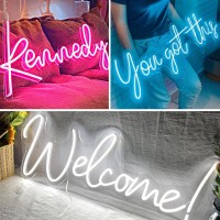 Custom Neon Signs, Personalised Led Neon Lights Sign For Wall Decor, Wedding, Birthday, Party, Bedroom, Bar Shop, Business Logo, Custom Name Logo Neon Signs For Gift