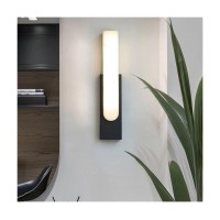 Bodhis Modern Fake Marble Wall Sconce Gold Marble Linear Led Wall Light Black Minimalist Industrial Wall Lamp Indoor For Bedroom Hallway Bathroom Porch (Color : Dark)