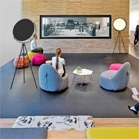 Floor Lamp For Living Room Floor Light Post-Modern Creative Personality Living Room Study Bedroom Villa Model Room Hotel Room Restaurant Led Tripod Floor Lamp Standing Lamp Standing Light (Color : Bl