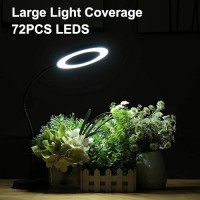 Grow Light For Indoor Plants Full Spectrum Desk Plant Light 72 Led Small Grow Lamp With Onoff Switch 1325 Inch Height Adjustab