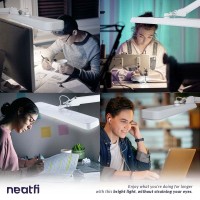 Neatfi Xl 2 500 Lumens Led Task Lamp 30W Super Bright Desk Lamp Eyecaring Led Lamp Noncct With Base White