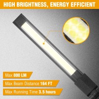 Everbrite 2 Pack Led Rechargeable Work Light 800Lm Cob Foldable Flashlight Magnetic Work Lights With Hanging Hook 360 270 R