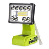 1000Lm Cordless Light For Ryobi One 18V Liion Nicad Nimh Battery Portable Led Spotlight With Usb Typec Port 19W Led Wor