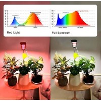 Jsyboy Grow Light For Indoor Plants 6500K White Plant Lamp For Seedings Succulents Bulbs Full Spectrum Gooseneck Small Plants Gr