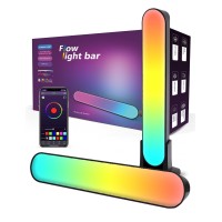 Zuukoo Light Smart Led Light Bar, Rgb With 19 Dynamic Modes And Music Sync Modes, Tv Led Backlight, Mood Lighting, Ambient Lighting For Gaming, Movies, Pc, Tv, Room Decoration