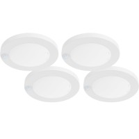 Zago Led 6 120 Volts Closet Light Wired Pir Motion Sensor Ceiling Disc Light 15W 1100 Lumens Cri80 5000K Daylight White