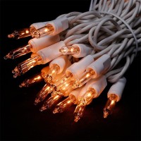 Multisparking Clear Christmas Lights 35 Count Incandescent Mini Tree Lights Set For Indoor Outdoor Decoration 85 Feet White