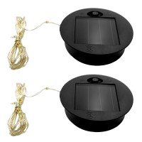 Solar Led String Lights Panels Accessory 2Pcs Solar Lantern Replacement Top Panel For Garden Watering Can Lights Outdoor Handli