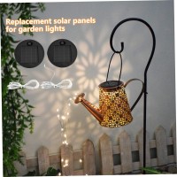 Solar Led String Lights Panels Accessory 2Pcs Solar Lantern Replacement Top Panel For Garden Watering Can Lights Outdoor Handli