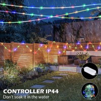 Surled 164Ft Rope Lights Outdoor String Lights Plug In 500 Led 16 Colors With Remote Control Waterproof Outdoor Rope Lights Fo