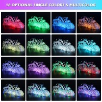 Surled 164Ft Rope Lights Outdoor String Lights Plug In 500 Led 16 Colors With Remote Control Waterproof Outdoor Rope Lights Fo