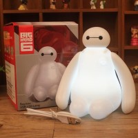 Charging RGB cartoon hero cartoon BayMax LED night light children gifts home decor bedroom bedside lampExplanationCurrently only white lightcolor WhiteSize 128103121mmWeight 01kgSuitable occasions bedroom dress upchildren giftsleisure partyPackage1 Night 