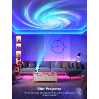 Astronauta Star Galaxy Projector Light, Galaxy Projector Night Light With Bluetooth Speaker & Robot Diy Doodle Stickers 4800Mah Star Projector Decorations For Bedroom Living Room Decor