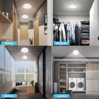 Toowell Rechargeable Led Closet Lights Motion Sensor Ceiling Light 2 Pack With Usb Cable Waterproof Wireless Lights For Indoor