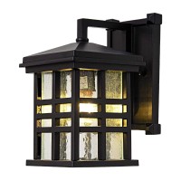 Brumosa Outdoor Wall Lantern, Exterior Waterproof Wall Sconce Light Fixtures,Anti-Rust Black Wall Mount Lighting,E26 Socket Seeded Glass Shade Porch Lights For Front Door,Garage,Patio