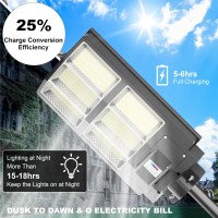 Jadisi Street Lights Solar Powered Ip67 Waterproof 30000Lm Brightness 7000K Color Temperature For Outdoor Led Street Lighting