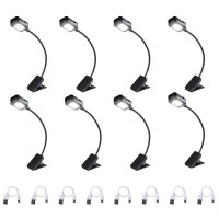 Kunhe 8 Pack Rechargeable Book Lights Bulk Small Book Light For Reading At Night In Bed Reading Light Clip On To A Book Light