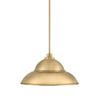 Odyssey Stem Hung Mini Pendant, New Age Brass Finish, 16