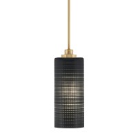 Odyssey Stem Hung Mini Pendant, New Age Brass Finish, 4