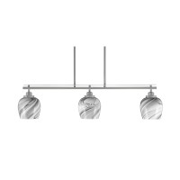 Odyssey 3 Light Isl& Light, Brushed Nickel Finish, 6