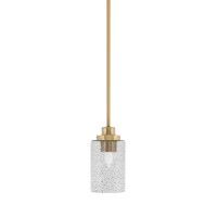 Odyssey Stem Hung Mini Pendant, New Age Brass Finish, 4