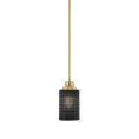 Odyssey Stem Hung Mini Pendant, New Age Brass Finish, 4