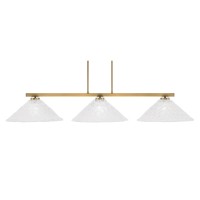 Atlas 3 Light Bar, New Age Brass Finish, 16