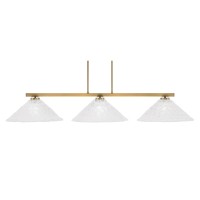 Atlas 3 Light Bar, New Age Brass Finish, 16