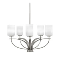 Cavella 5 Light, Uplight Chandelier, Graphite Finish, 4