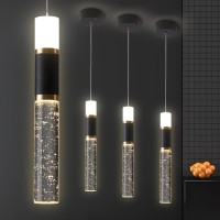 Embring Led Pendant Light 3 Pack Black Gold Pendant Lighting For Kitchen Island Modern Dining Room Light Fixture Kitchen Island