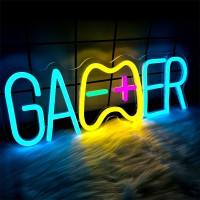 Gaming Neon Sign For Game Room Decor Usb Powered Retro Game Led Neon Light Sign For Teen Boy Gamers Man Cave Christmas Decoratio