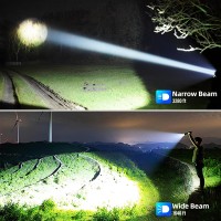 Bercol Flashlights High Lumens Rechargeable 990 000 Lumens Super Bright Led Flashlight 7 Modes Brightest Powerful Flash Light