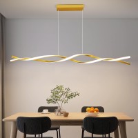 Matven Modern Ceiling Pendant Light With Remote Control Dimmable 3 Color Mode Brightness Ceiling Lamp Antiflicker Dining Li