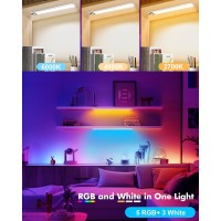 Under Cabinet Lighting Rgbww Led Rechargeable Battery Operated Motion Sensor Light Indoor 2 Pack Magnetic Dimmable Closet Ligh